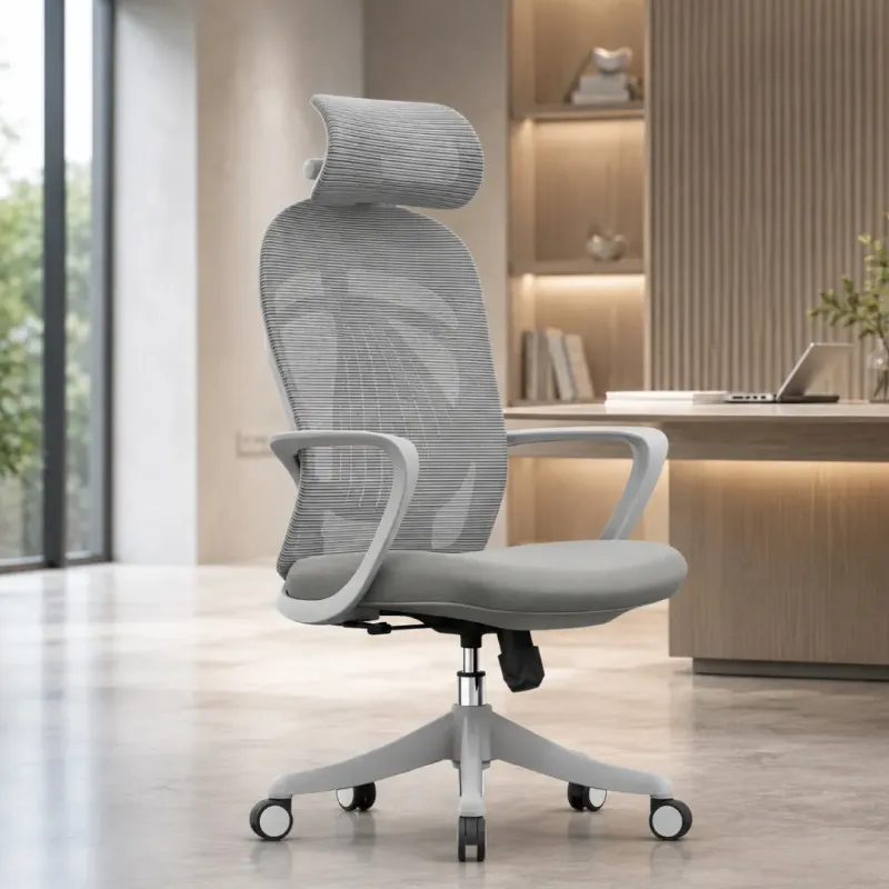 SILLÓN KERDOM ALTO GRIS