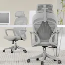 SILLÓN KERDOM ALTO GRIS