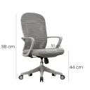 SILLA OFICINA KERDOM BAJO COLOR GRIS