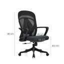 SILLA OFICINA KERDOM BAJO COLOR NEGRO