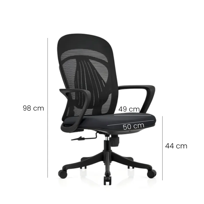 SILLA OFICINA KERDOM BAJO COLOR NEGRO
