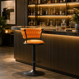 SILLA BAR KIARA NARANJA