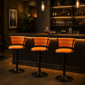SILLA BAR KIARA NARANJA 2