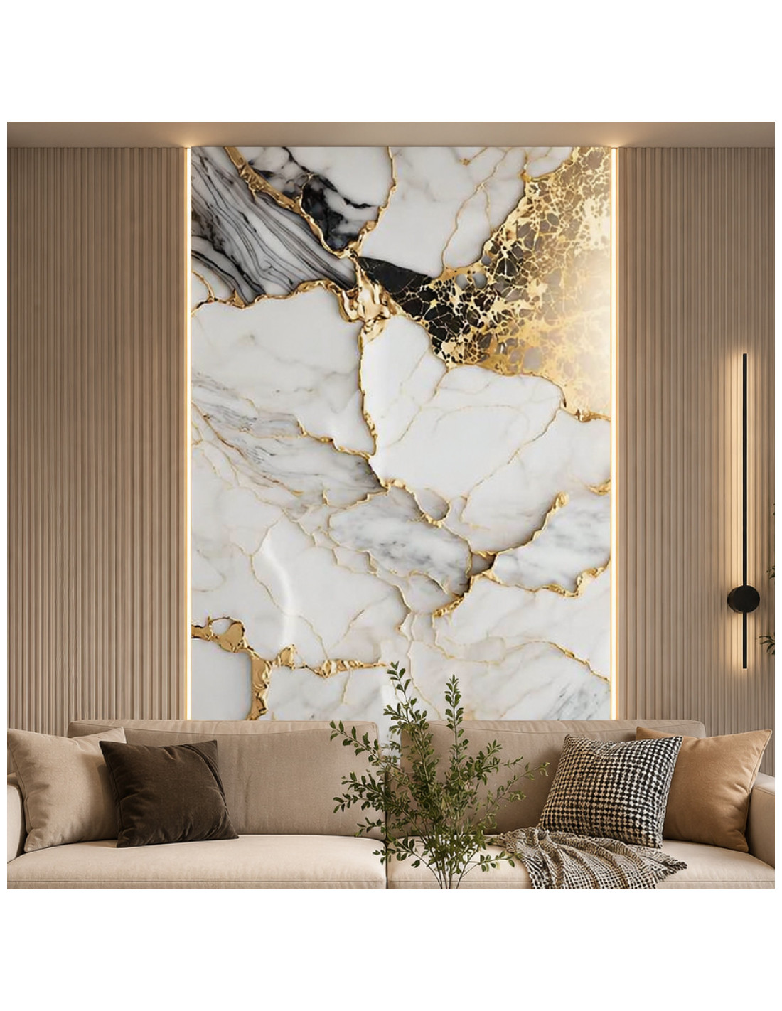 PLANCHAS DE MARMOL PVC C/AU BRILLANTE