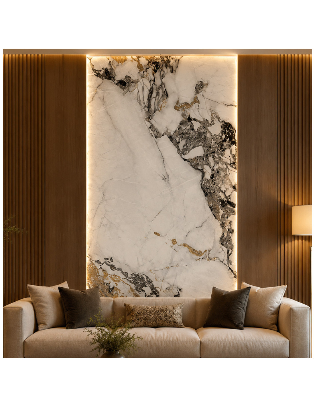 PLANCHAS DE MARMOL PVC C/GOLDEN QUARTZ