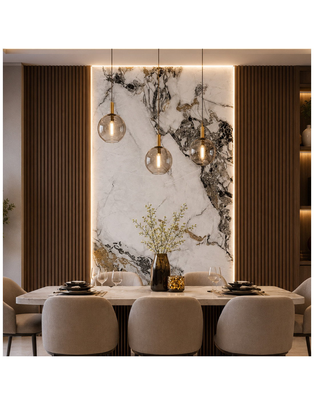 PLANCHAS DE MARMOL PVC C/GOLDEN QUARTZ