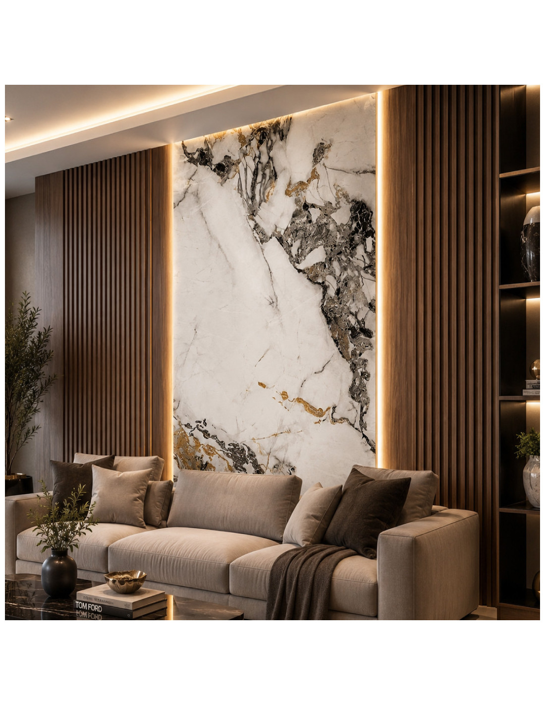 PLANCHAS DE MARMOL PVC C/GOLDEN QUARTZ