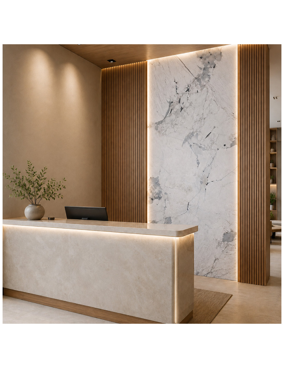 PLANCHAS DE MARMOL PVC C/BRISA ARTICA