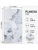 PLANCHAS DE MARMOL PVC C/BRISA ARTICA