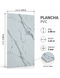 PLANCHA DE MARMOL PVC C/CALAKATA