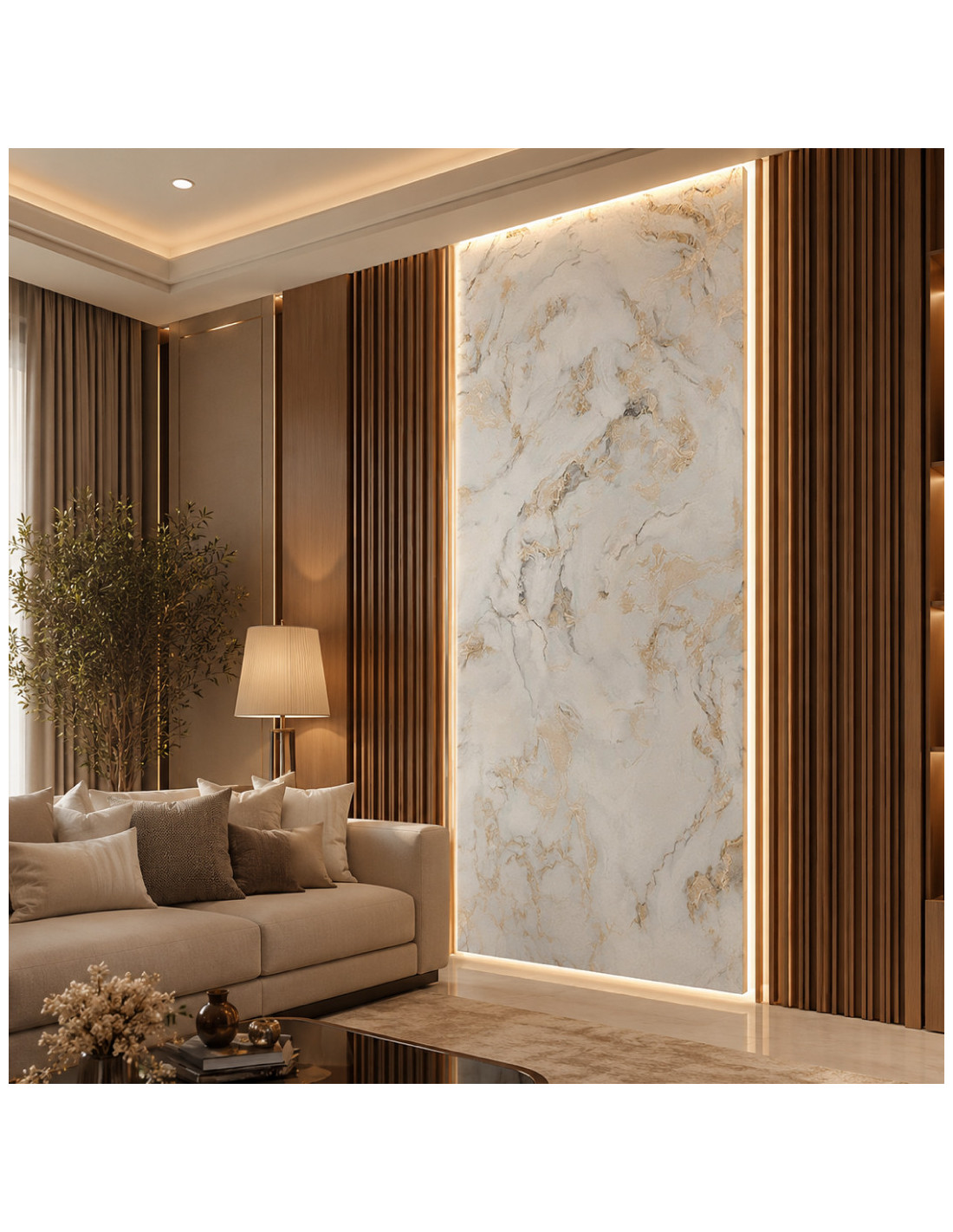 PLANCHAS DE MARMOL PVC C/CLOUDS WHITE