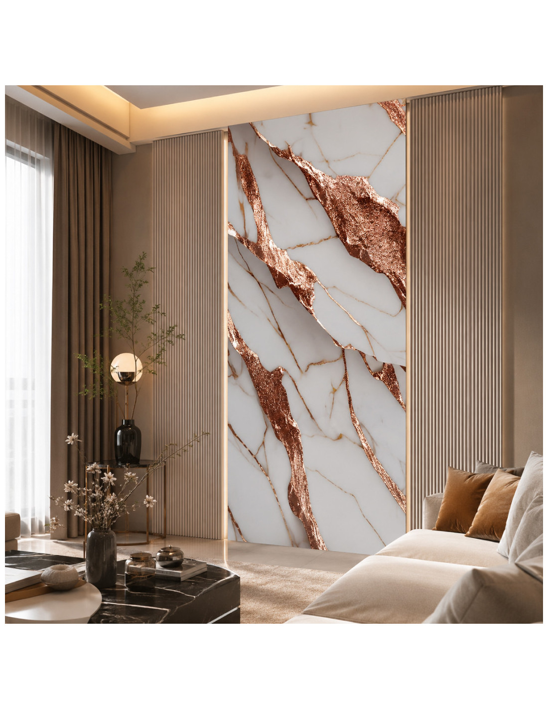 PLANCHAS DE MARMOL PVC C/PERLA