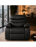 SOFA CAMA  KAROL CUERINA NEGRA