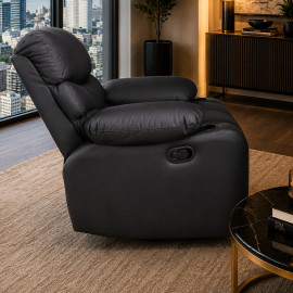 SOFA CAMA  KAROL CUERINA NEGRA 2