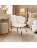 SILLA MARILIN DE TERCIOPELO BEIGE