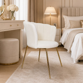 SILLA MARILIN DE TERCIOPELO BEIGE 2