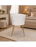 SILLA MARILIN DE TERCIOPELO BEIGE