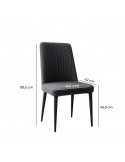 SILLA DARLA COLOR NEGRO