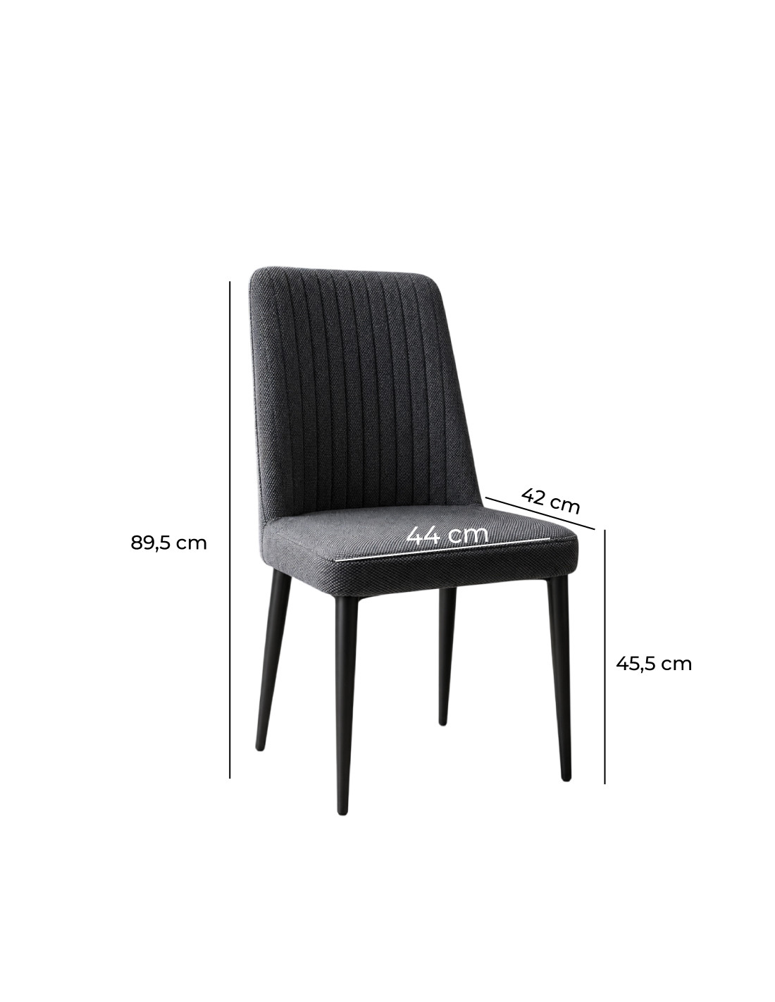 SILLA DARLA COLOR NEGRO