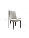 SILLA RESTAURANT DARLA COLOR GRIS