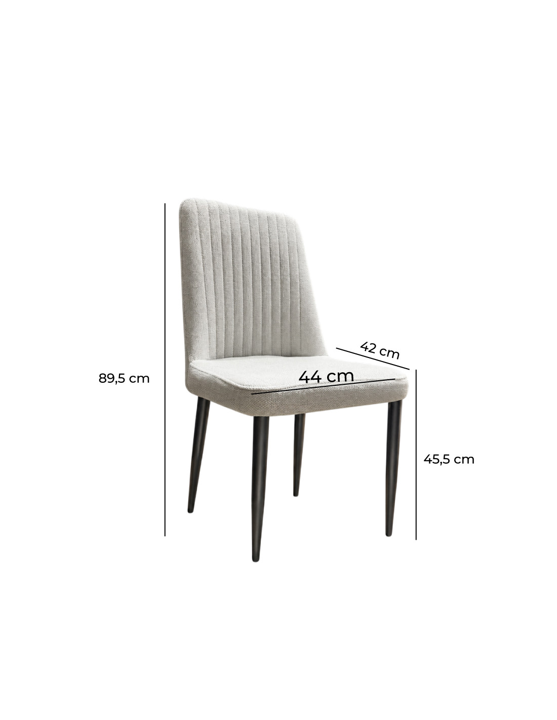 SILLA RESTAURANT DARLA COLOR GRIS