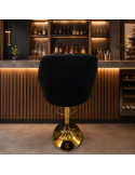 SILLA BAR LUNA TELA NEGRO