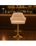 SILLA BAR LUNA TELA BEIGE