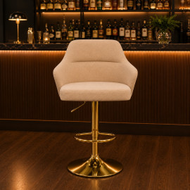 SILLA BAR LUNA TELA BEIGE 2