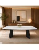 MESA  COMEDOR NOELIA PORCELANATO GRIS