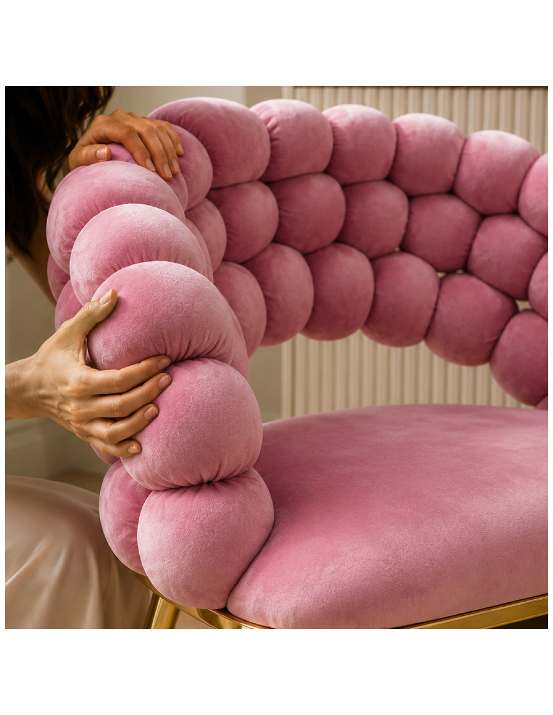 SILLA VISITA MIRANDA COLOR  PINK