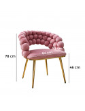 SILLA VISITA MIRANDA COLOR  PINK