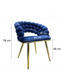 SILLA VISITA MIRANDA COLOR  AZUL
