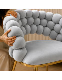 SILLA FIJA  MIRANDA EN COLOR  GRIS