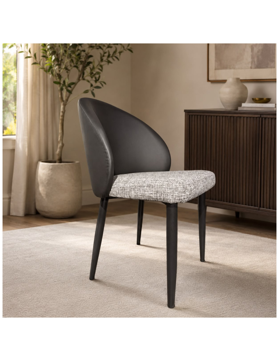 SILLA VISITA LISA COLOR GRIS