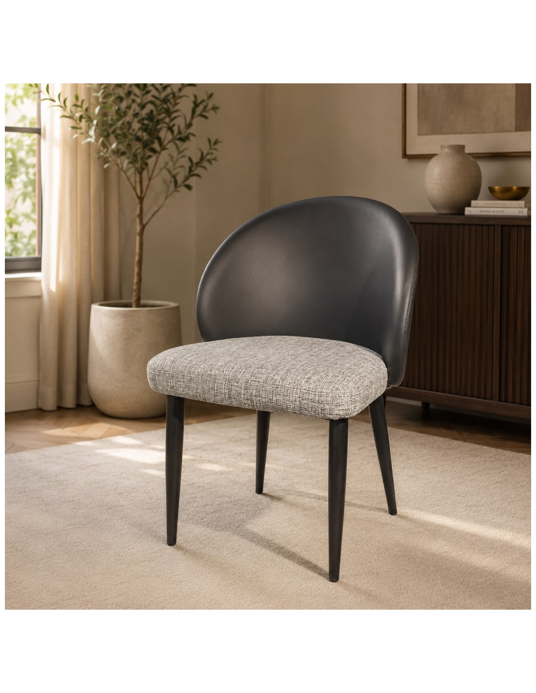 SILLA VISITA LISA COLOR GRIS