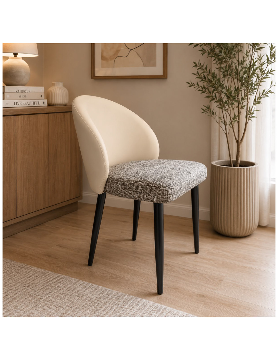 SILLA VISITA LISA COLOR BEIGE