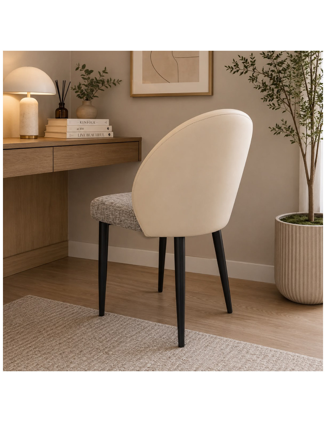 SILLA VISITA LISA COLOR BEIGE