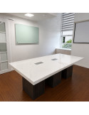 MESA DE REUNION DOROTHEA EN PORCELANATO / 10 A 12 PERSONAS