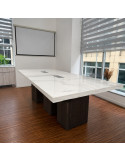 MESA DE REUNION DOROTHEA EN PORCELANATO / 10 A 12 PERSONAS