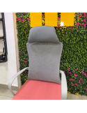 SILLON GERENCIAL BENEDIT COLOR GRIS-ROJO