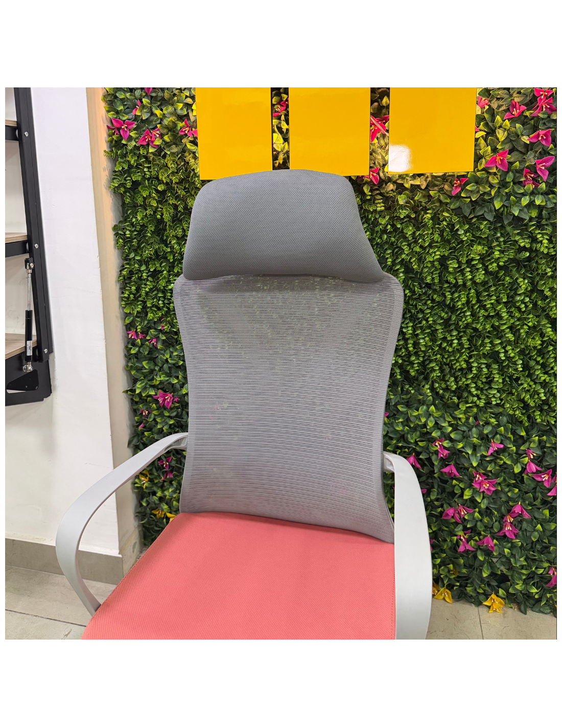 SILLON GERENCIAL BENEDIT COLOR GRIS-ROJO