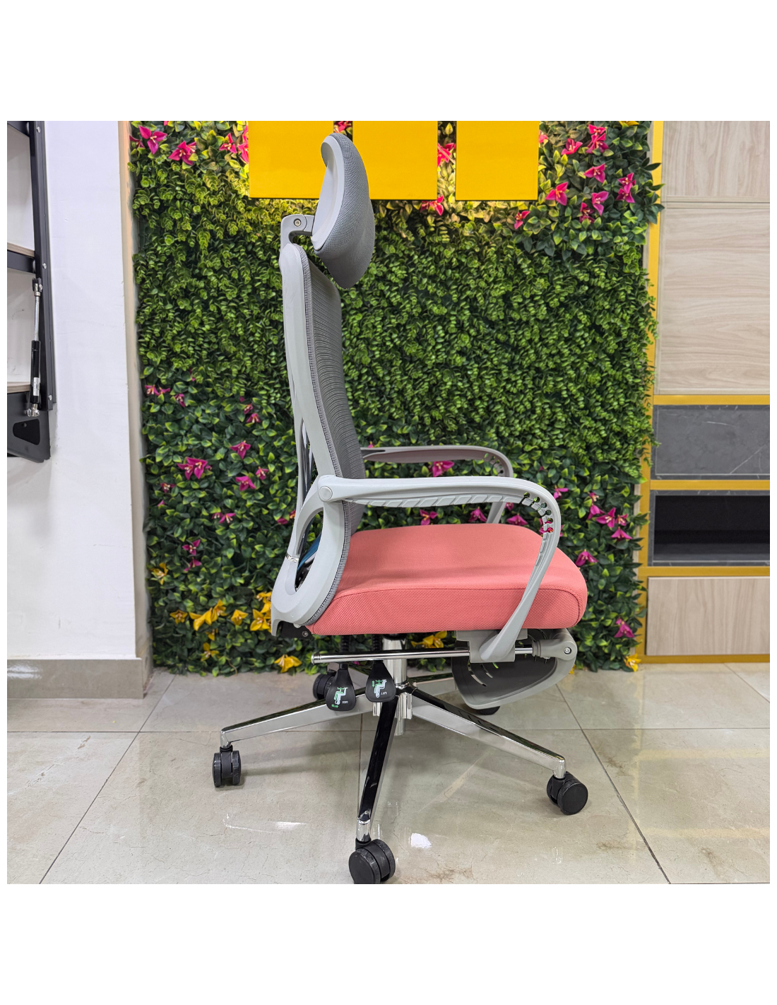 SILLON GERENCIAL BENEDIT COLOR GRIS-ROJO