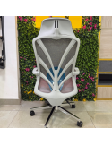 SILLON GERENCIAL BENEDIT COLOR GRIS-ROJO