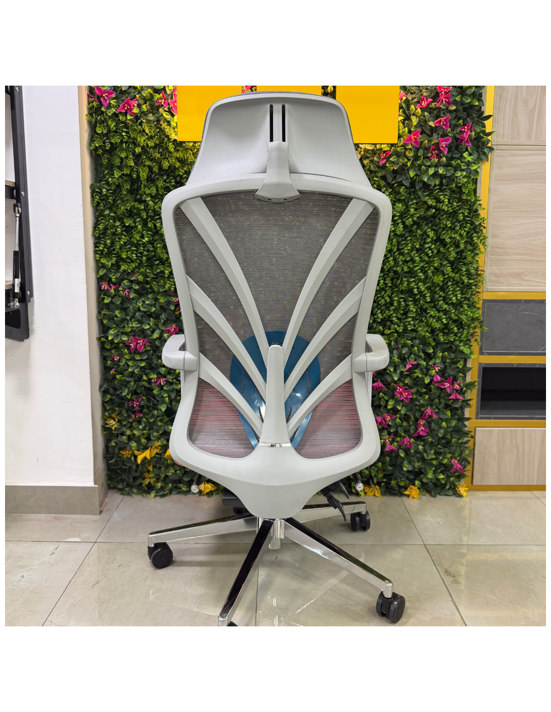SILLON GERENCIAL BENEDIT COLOR GRIS-ROJO