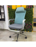 SILLON GERENCIAL BENEDIT COLOR GRIS-AZUL