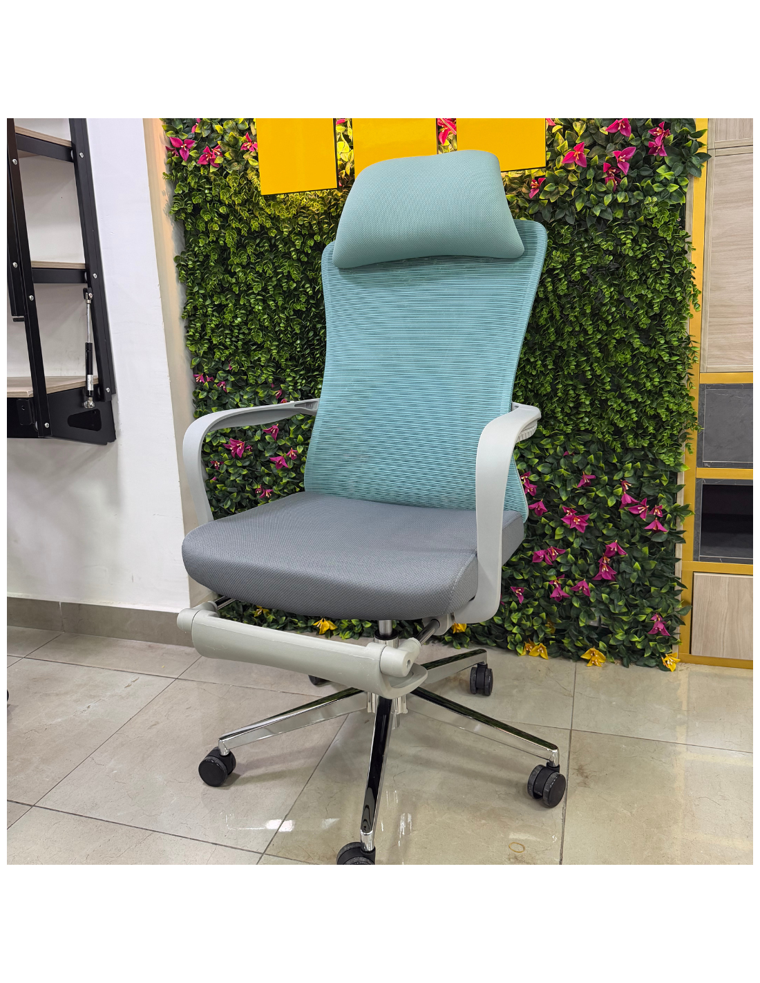 SILLON GERENCIAL BENEDIT COLOR GRIS-AZUL