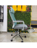 SILLON GERENCIAL BENEDIT COLOR GRIS-AZUL