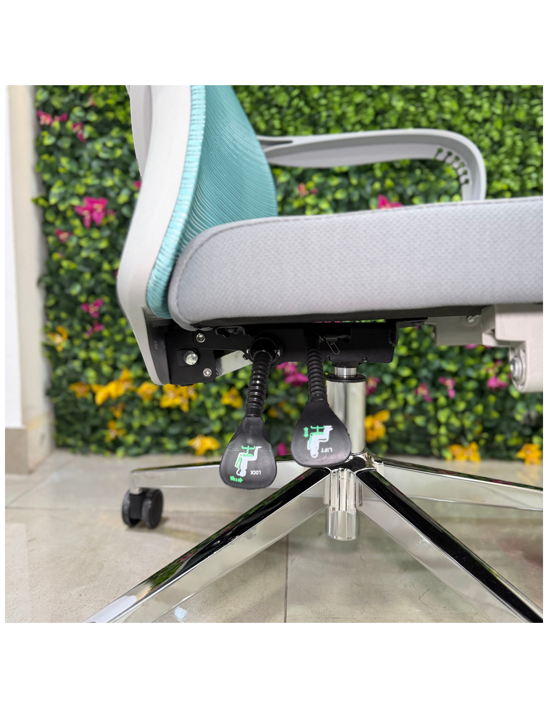 SILLON GERENCIAL BENEDIT COLOR GRIS-AZUL