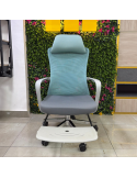 SILLON GERENCIAL BENEDIT COLOR GRIS-AZUL