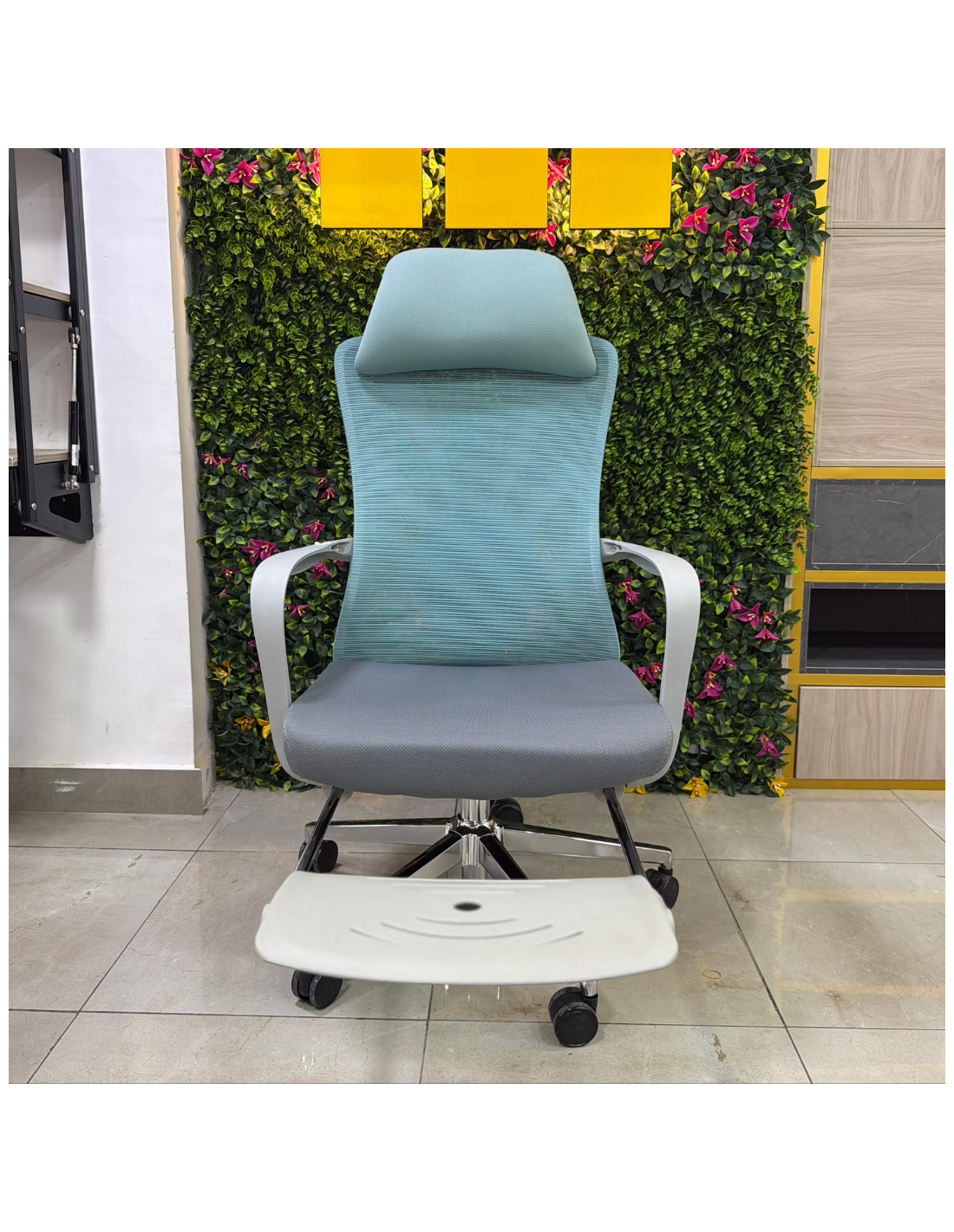 SILLON GERENCIAL BENEDIT COLOR GRIS-AZUL